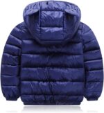HILEELANG Kids Boy Girl Winter Hooded Puffer Jackets Coats Light Weight Padded Outerwear - Image 3
