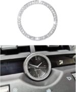 1797 Compatible Clock for Lexus Accessories Bling Parts NX NX200 NX300 F Sport AWD FWD Time Cap Covers Decal Interior Decoration Women Men Crystal Stylish Cute Silver - Image 2