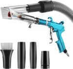 2IN1 Car Interior Detailing Air Blow Gun & vacunm Gun with Adjustable Air Flow Nozzle,Cleaning Gun Quickly Blasts Dirt and Dust from Surface Works with Air Compressor(Upgrade Rotate Tube) Blue - Image 2