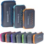 4Monster Quick Dry Travel Towel with Case & Carabiner – Super Absorbent Microfiber Gym & Camping Towel. Compact, Lightweight, Fast Drying for Beach, Swimming, Hiking, Backpacking - Image 2