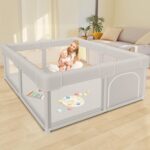 Baby Playpen Baby Playard, Play Pen for Babies and Toddlers with Gate, 50x50 Fence, Sturdy Safety Playpen, Indoor & Outdoor Kids Activity Center - Image 2