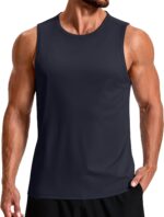 COOFANDY Men's Workout Tank Tops Quick Dry UPF 50+ Muscle Sleeveless Shirts Gym Athletic Running Summer Beach Swim Shirt - Image 2
