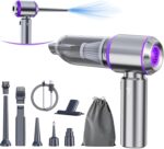 Car Vacuum Portable Cordless 20000PA High Power 4-in-1 Compressed Air Duster & Air Blower & Pump Hand Held Vacuum with Brushless Motor for Car, Home, Office,Camping Ideal Gifts for Men & Women - Image 2