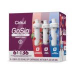 Cirkul GoSip Flavored Water, Makes 36 Energy Drinks. No Sugar, 0 Calories. Flavored Water for Everyday Energy. With Caffeine & B-Vitamins (Black Cherry, Blue Raspberry, Strawberry Watermelon) - Image 2