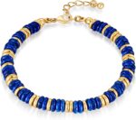 Colorful Beaded Bracelets for Women Dainty Gold Plated Beads Bracelet Adjustable Link Chain Bangle Bracelet Stackable Boho Mixed Beads Stone Bracelets - Image 2