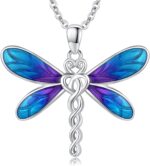 Cuoka 925 Sterling Silver Dragonfly Necklace for Women Elegant Nature Inspired Pendant Jewelry Gift for Birthdays Gifts - Image 2