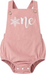 FYMNSI Unisex Baby Boy Girl Corduroy Romper Bubble Bodysuit Infant Backless Overalls 1st Birthday Halloween Christmas Outfit - Image 2