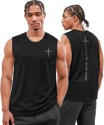 Flafens Tank Tops Men - Sleeveless Shirts for Men Graphic Cotton Mens Tank Tops Summer Fashion Casual Loose Fit Tanktop - Image 2