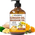 Ginger Oil,Ginger Massage Oil for Lymphatic Drainage,Natural Body Oil for Skin,Arnica Oil,Sore Muslce Massage Oil,Spa Ginger Oil-Warming and Relaxing for Valentines Day Gifts for Men Women - Image 2