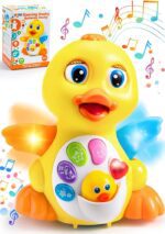 JOYIN Baby Toys Duck, Infant Dancing Crawling Musical Toys 18+ Months, Tummy Time Light Up Learning Duck with Music & Lights, Baby Easter Basket Stuffers Gifts - Image 2