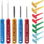 JRready ST5236 Deutsch Pin Extractor Tool for 16#12#20# Solid/Stamped Contacts 10-22 AWG, Terminal Removal Tool Kit with Steel DRK-RT1 for Deutsch DT,DTM,DTP Series Connector 13PCS - Image 2