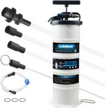 LainKeen 6.5L Pneumatic/Manual Oil Fluid Extractor Pump Tools Kit,Oil Change Vacuum Pump Extractor for Automotive/Boats Oil Change Transfer with Pump Tank Remover & 4 Tubes and A Brake Bleeding Hose - Image 2