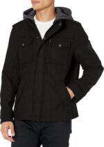 Levi's Men's Wool Blend Hooded Military Jacket - Image 2