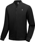 Little Donkey Andy Men's Fleece Bomber Jacket Lightweight Softshell Windbreaker Jacket Casual Spring Fall Coat - Image 2