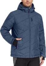 Little Donkey Andy Men's Warm Ski Jacket Water Resistant Insulated Snowboarding Jacket Windproof Winter Snow Coat - Image 2