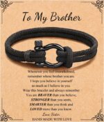Memgift 𝐓𝐨 𝐌𝐲 𝐌𝐚𝐧 𝐁𝐫𝐚𝐜𝐞𝐥𝐞𝐭 Birthday Valentines Day Graduation Gifts for Son Grandson Nephew Boyfriend Brother Dad Man Bracelets - Image 2