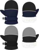 Olreco Toddler Snow Gloves Toddler Mittens Waterproof Baby Winter Mittens Infant Gloves Toddler Ski Gloves for Kids Mittens - Image 2
