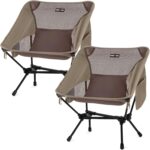 Overmont Ultralight Portable Camping Chair- Lightweight Folding Backpacking Chair, Support up to 330Lbs Compact Beach Chair for Adults with Carry Bag for Backpack Hiking Fishing Outdoor Camp 2pcs - Image 2