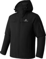 Pioneer Camp Men's Waterproof Ski Jacket Insulated Winter Snow Coat Warm Windproof Mountain Snowboard Hooded Raincoat Gear - Image 2