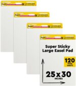 Post-it Super Sticky Easel Pad, 25 in x 30 in, White, 30 Sheets/Pad, 4 Pads/Pack, Great for Virtual Teachers and Students (559 VAD 4PK) - Image 2