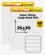 Post-it Super Sticky Easel Pad, 25-inch x 30-inch, White, Lined, 2 Pads/Pack, 30 Sheets/Pad (561WL VAD 2PK) (561WL-VAD-2PK) - Image 2