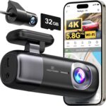 REDTIGER F9 Dash Cam 4K Front and Rear 1080P, WiFi GPS Car Camera with 32GB Card, Dual Dash Camera for Cars, Loop Recording, Night Vision, Parking Mode, Smart App Control, Support 256GB Max - Image 2