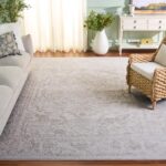 SAFAVIEH Area Rug 8x10 - Reflection Collection - Large - Cream & Ivory, Non-Shedding & Easy Cleaning, Ideal for Living Room, Bedroom, Dining Space (RFT665D) - Image 2