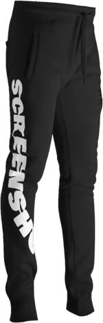 SCREENSHOT P1113 Fleece Pants Premium Urban Streetwear Graphic Sweatpants - Classic Jogger Fit - Image 2