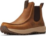 SUREWAY Men's Chelsea Boots - Lightweight Slip-On Work Boots with Moc Toe Design,Casual Leather Boots Slip-Resistant Rubber Outsole,Chukka boots for All-Weather Comfort (Office,Casual,Dress) - Image 2