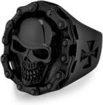 Skull Rings for Men - Punk Skeleton Biker Rings for Men - Premium Stainless Steel - Image 2