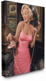 Stupell Industries Marilyn's Call Glam Fashion Wall Art, ccp-263_cn_24x30, Graphite - Image 2