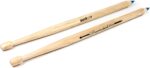 Suck UK Drumsticks Ballpoint Pens - Novelty Drummer Gifts for Men & Music Lovers - Wooden Drumstick Shaped Pen - Unique Office & School Stationery Supplies - Cool Drum Kit - Set of 2 Blue Pens - Image 2