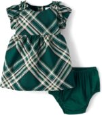 The Children's Place baby-girls And Newborn Short Sleeve Dressy Dress and Diaper Cover Set - Image 2