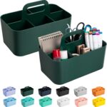 Tiawudi 2 Pack Caddy Organizer with Handle, Portable Plastic Caddy, Storage Organization for Cleaning, Bath, Makeup, Art, Craft, Stationery, Classroom and Office, Tote Organizer - Image 2