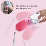 Dog Water Bottle with Food Container, Travel Puppy Water Bowl, Portable Pet Dispenser, Girl Dog Accessories Stuff Items Essentials Necessities for Yorkie Chihuahua Cat Walking and Hiking - Image 5