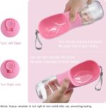 Dog Water Bottle with Food Container, Travel Puppy Water Bowl, Portable Pet Dispenser, Girl Dog Accessories Stuff Items Essentials Necessities for Yorkie Chihuahua Cat Walking and Hiking - Image 6