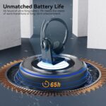 LEVN Wireless Headset, Wireless Headset with Mic for Work, (Noise Cancelling & Mute Button), Bluetooth Headset with Microphone from Home/Office/PC/Call Center/Computer/Laptop/Teams/Zoom (Black) - Image 6