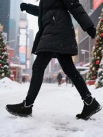 SHIBEVER Womens Winter Snow Boots: Waterproof Insulated Warm Fur Lined Ankle Slip On Walking Comfortable Outdoor Boot - Image 3