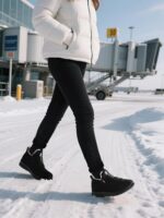 SHIBEVER Womens Winter Snow Boots: Waterproof Insulated Warm Fur Lined Ankle Slip On Walking Comfortable Outdoor Boot - Image 4