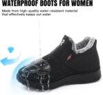 SHIBEVER Womens Winter Snow Boots: Waterproof Insulated Warm Fur Lined Ankle Slip On Walking Comfortable Outdoor Boot - Image 6