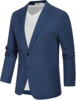 GRACE KARIN Mens Blazer Sport Coats Casual Lightweight 2 Button Sports Coat and Blazers Suit Jacket - Image 3