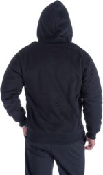 Yasumond Hoodies for Men Zipper Fleece Sweatshirt Heavy Sherpa Lined Hooded Warm Winter Coats Big Tall - Image 6