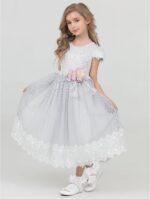 White Girls Ruffle Socks Gold Shimmering Big Double Layer Lace Sock Ruffles Frilly Dress Socks for Baby Toddler Girl - Image 7