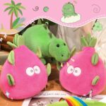 MIAODAM Reversible Dragon Fruit Dinosaur Plush Toys, Zip Flip Stuffed Animals, Cute Dinosaur Plushie in A Dragon Fruit, for Baby, Boys & Girls (30cm/11.8in) - Image 8