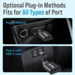 A4 Wireless CarPlay Adapter for iPhone, Android Auto for Android Phone, Dual-core 5G Chip (Upgraded), 5.8Ghz WiFi No Lag, Car Play Dongle with USB-C Cable for OEM Wired CarPlay/AndroidAuto Car 2016+ - Image 5