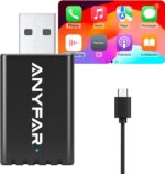 A4 Wireless CarPlay Adapter for iPhone, Android Auto for Android Phone, Dual-core 5G Chip (Upgraded), 5.8Ghz WiFi No Lag, Car Play Dongle with USB-C Cable for OEM Wired CarPlay/AndroidAuto Car 2016+ - Image 7