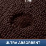 Smiry Bathroom Rugs Sets 2 Piece, Soft Absorbent Chenille Machine Washable Non Slip Shaggy Bath Rug Set for Tub, Shower, and Floor (30x20+24x16, Brown) - Image 5