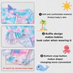 UMELOK Baby Girls One Piece Swimsuit Infant Bathing Suit Long Sleeve Rash Guard Swimwear with UPF 50+ Sun Protection - Image 4