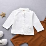 Unutiylo Baby Boys Clothes for Gentleman Outfits,Toddler Overalls Baby Suspender Pants and Bodysuit Romper - Image 4