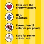 Temptations Creamy Puree Squeezable Lickable Cat Treats, Wet Cat Treats with Beef, Salmon, Chicken, and Tuna Variety Pack, 0.42 oz. Tubes, 48 Count - Image 4